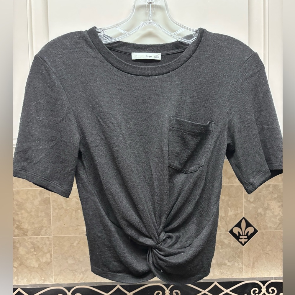 Wilfred Black Subah Pocket Short Sleeve T-Shirt Size Xs